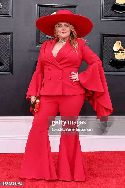 Elle King attends the 64th Annual GRAMMY Awards at MGM Grand Garden Arena on April 03, 2022 in Las Vegas, Nevada.