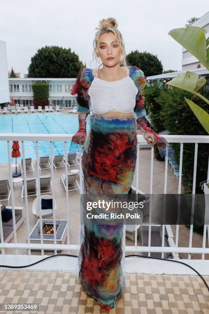 Paris Jackson attends the 33rd Annual GLAAD Media Awards sponsored by Ketel One Vodka at The Beverly Hilton on April 02, 2022 in Beverly Hills,...