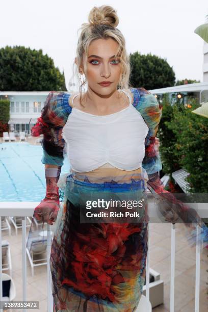 Paris Jackson attends the 33rd Annual GLAAD Media Awards sponsored by Ketel One Vodka at The Beverly Hilton on April 02, 2022 in Beverly Hills,...