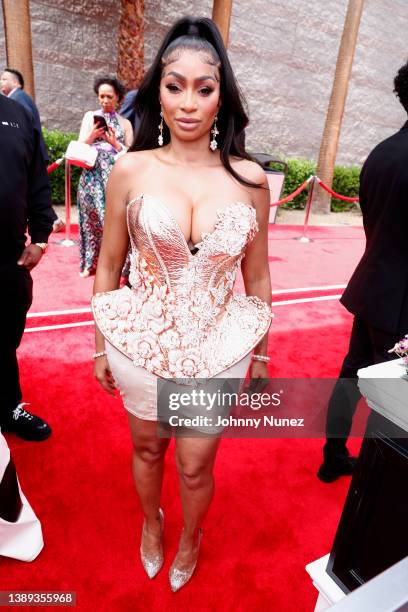 Karlie Redd attends the 64th Annual GRAMMY Awards at MGM Grand Garden Arena on April 03, 2022 in Las Vegas, Nevada.