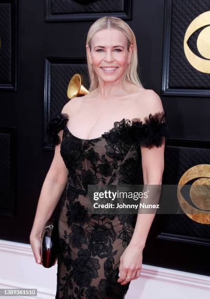 Chelsea Handler attends the 64th Annual GRAMMY Awards at MGM Grand Garden Arena on April 03, 2022 in Las Vegas, Nevada.