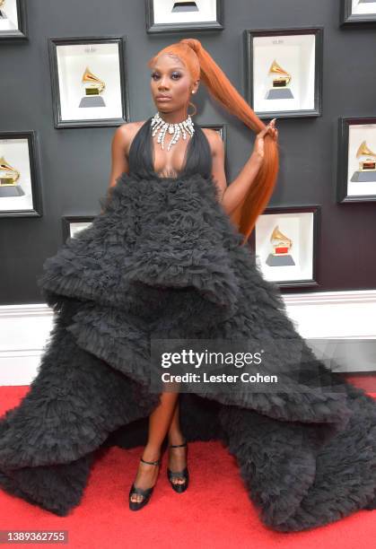 Doechii attends the 64th Annual GRAMMY Awards at MGM Grand Garden Arena on April 03, 2022 in Las Vegas, Nevada.