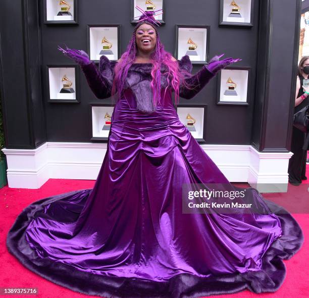 Yola attends the 64th Annual GRAMMY Awards at MGM Grand Garden Arena on April 03, 2022 in Las Vegas, Nevada.