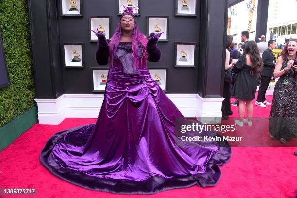 Yola attends the 64th Annual GRAMMY Awards at MGM Grand Garden Arena on April 03, 2022 in Las Vegas, Nevada.