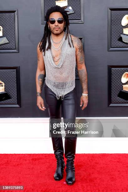 Lenny Kravitz attends the 64th Annual GRAMMY Awards at MGM Grand Garden Arena on April 03, 2022 in Las Vegas, Nevada.