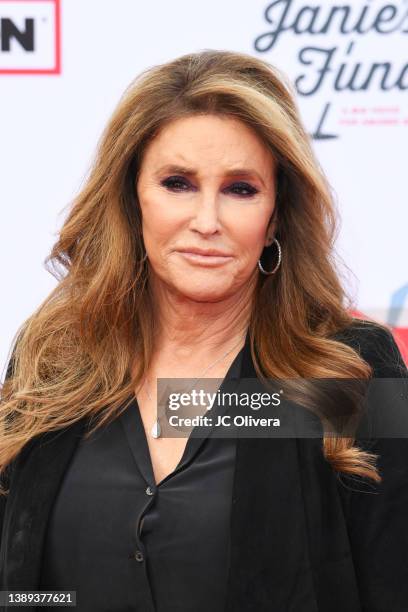 Caitlyn Jenner attends the 4th Annual GRAMMY Awards Viewing Party to benefit Janie's Fund at Hollywood Palladium on April 3, 2022 in Los Angeles,...