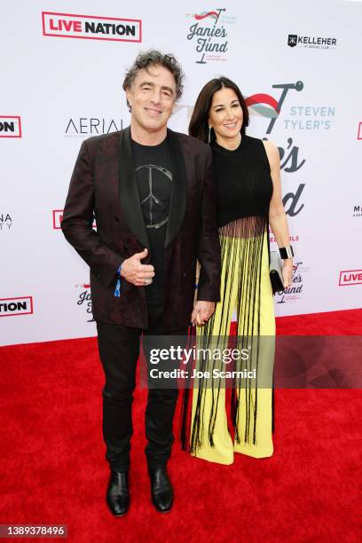 Wyc Grousbeck and Emilia Fazzalari attend Steven Tyler's 4th Annual GRAMMY Awards® Viewing Party benefitting Janie's Fund presented by Live Nation at...