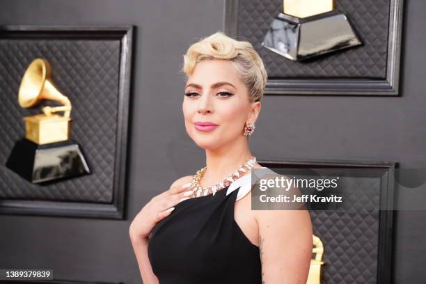 Lady Gaga attends the 64th Annual GRAMMY Awards at MGM Grand Garden Arena on April 03, 2022 in Las Vegas, Nevada.