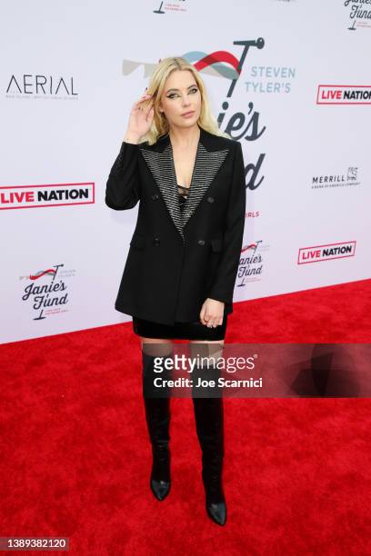 Ashley Benson attends Steven Tyler's 4th Annual GRAMMY Awards® Viewing Party benefitting Janie's Fund presented by Live Nation at Hollywood Palladium...