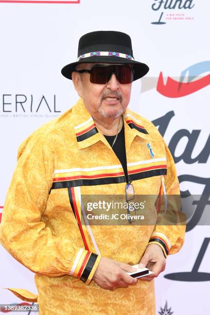 Graham Greene attends the 4th Annual GRAMMY Awards Viewing Party to benefit Janie's Fund at Hollywood Palladium on April 3, 2022 in Los Angeles,...