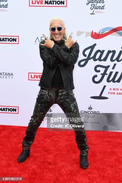 Dee Snider attends the 4th Annual GRAMMY Awards Viewing Party to benefit Janie's Fund at Hollywood Palladium on April 3, 2022 in Los Angeles,...