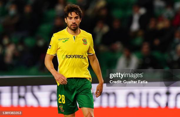 Nico Gaitan of FC Pacos de Ferreira during the Liga Bwin match between Sporting CP and FC Pacos de Ferreira at Estadio Jose Alvalade on April 3, 2022...