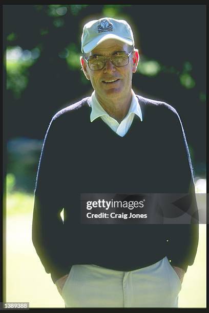 Pete Dye looks on during the Anderson Consulting Workd Championship in Kohler, Wisconsin. Mandatory Credit: Craig Jones /Allsport