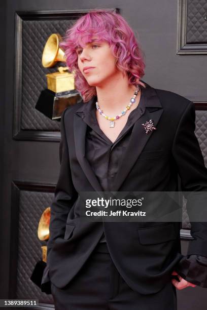 The Kid LAROI attends the 64th Annual GRAMMY Awards at MGM Grand Garden Arena on April 03, 2022 in Las Vegas, Nevada.