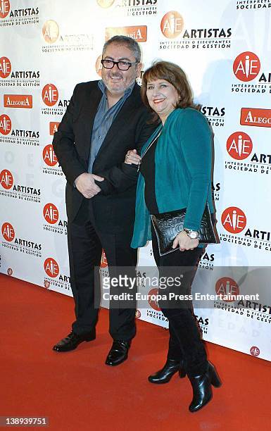 Soledad Mallol attends the public relations Richie Castellanos's party to enjoy his best friends at AIE headquarters on February 13, 2012 in Madrid,...