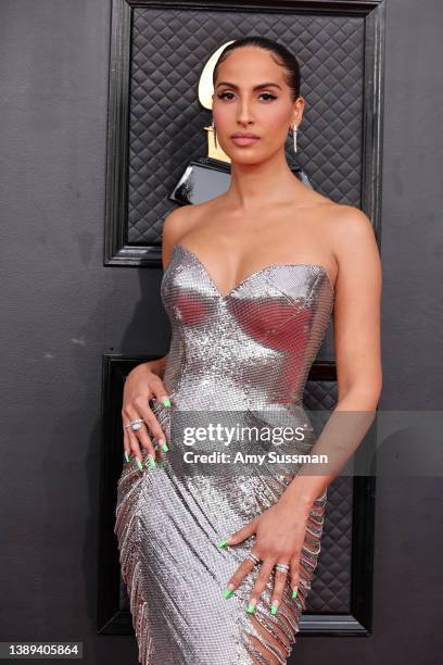 Snoh Aalegra attends the 64th Annual GRAMMY Awards at MGM Grand Garden Arena on April 03, 2022 in Las Vegas, Nevada.