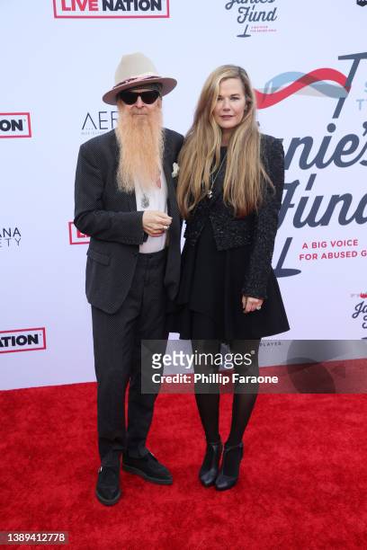 Billy Gibbons and Gilligan Stillwater attend the 4th Annual GRAMMY Awards Viewing Party to benefit Janie's Fund hosted by Steven Tyler at Hollywood...