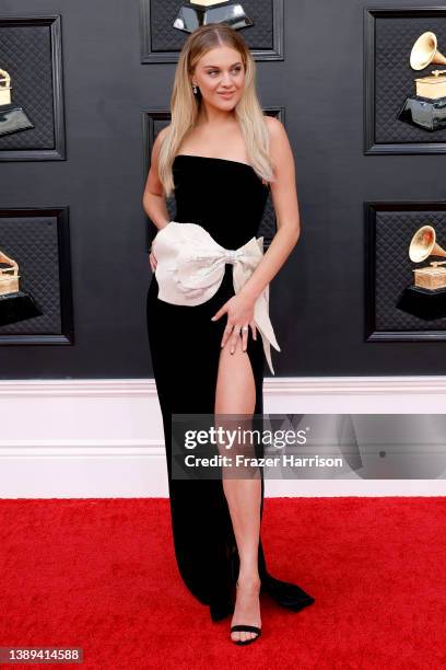 Kelsea Ballerini attends the 64th Annual GRAMMY Awards at MGM Grand Garden Arena on April 03, 2022 in Las Vegas, Nevada.