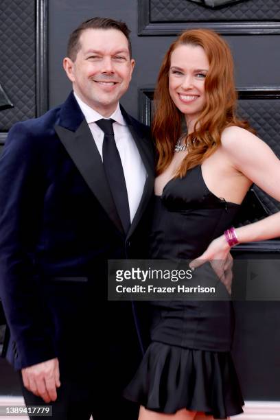 Doug Besterman and Alida Michal attend the 64th Annual GRAMMY Awards at MGM Grand Garden Arena on April 03, 2022 in Las Vegas, Nevada.