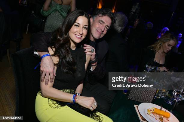 Emilia Fazzalari and Wyc Grousbeck attend the Steven Tyler's 4th Annual GRAMMY Awards® Viewing Party Benefitting Janie's Fund Sponsored By Cincoro...