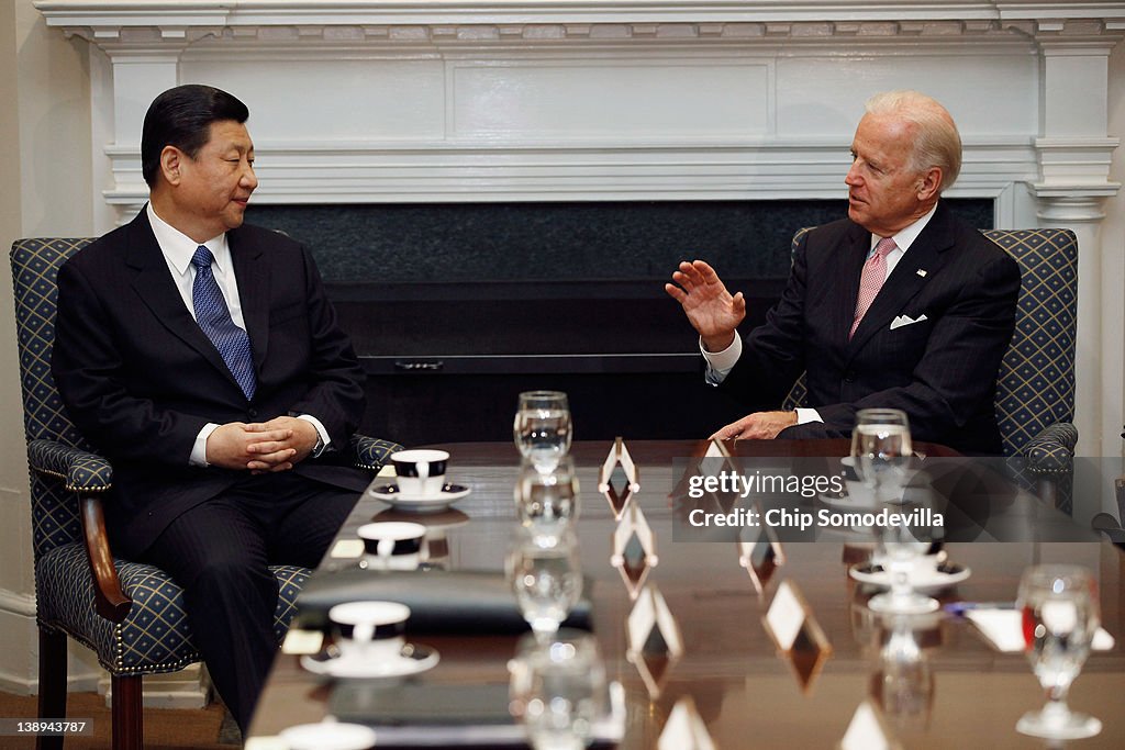 Vice President Biden Holds Bilateral Meeting With Chinese Vice President Xi Jinping