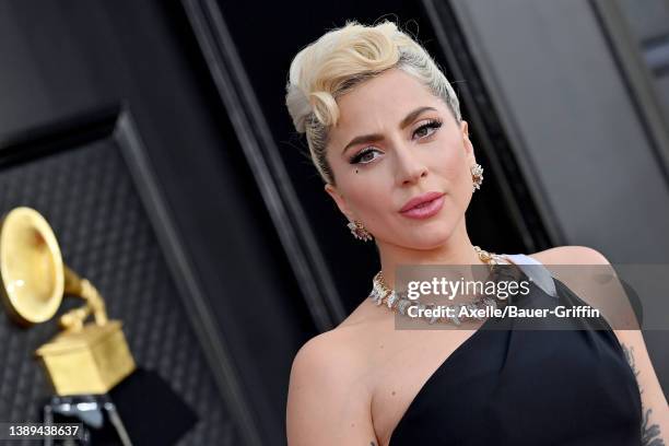 Lady Gaga attends the 64th Annual GRAMMY Awards at MGM Grand Garden Arena on April 03, 2022 in Las Vegas, Nevada.