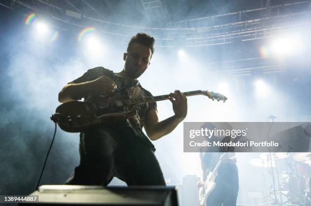 British alternative rock band Nothing But Thieves perform in concert at the Fabrique in Milan. Milan , April 3rd, 2022