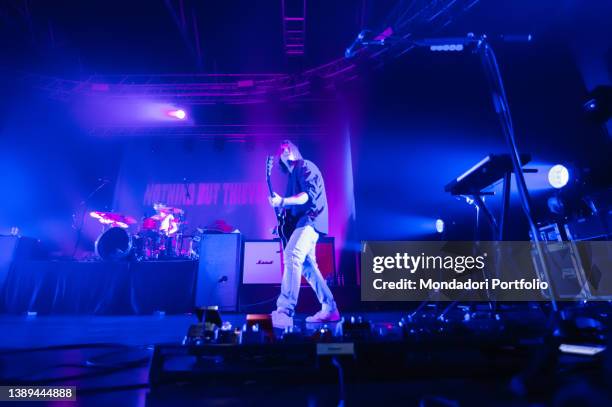 British alternative rock band Nothing But Thieves perform in concert at the Fabrique in Milan. Milan , April 3rd, 2022