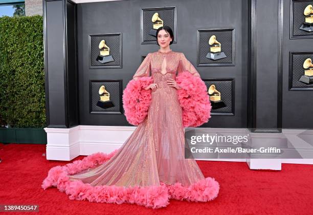 St. Vincent attends the 64th Annual GRAMMY Awards at MGM Grand Garden Arena on April 03, 2022 in Las Vegas, Nevada.
