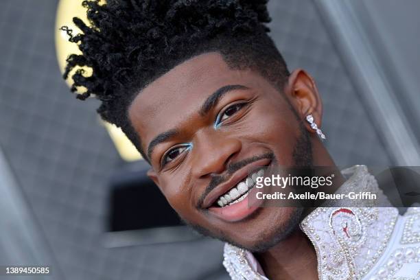 Lil Nas X attends the 64th Annual GRAMMY Awards at MGM Grand Garden Arena on April 03, 2022 in Las Vegas, Nevada.