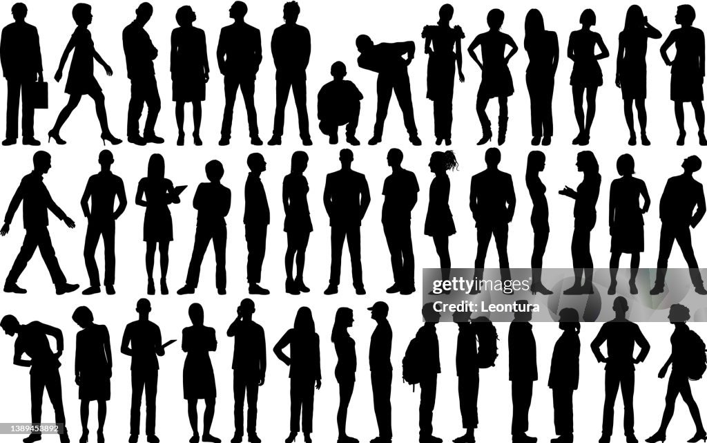 Menschen Silhouetten