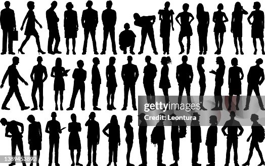 Silhouette di persone Silhouette di persone