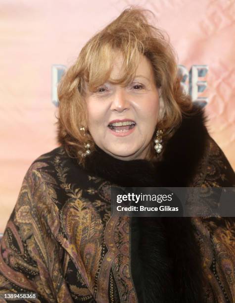 Brenda Vaccaro poses at the opening night of the new musical "Paradise Square" on Broadway at The Barrymore Theater on April 3, 2022 in New York City.