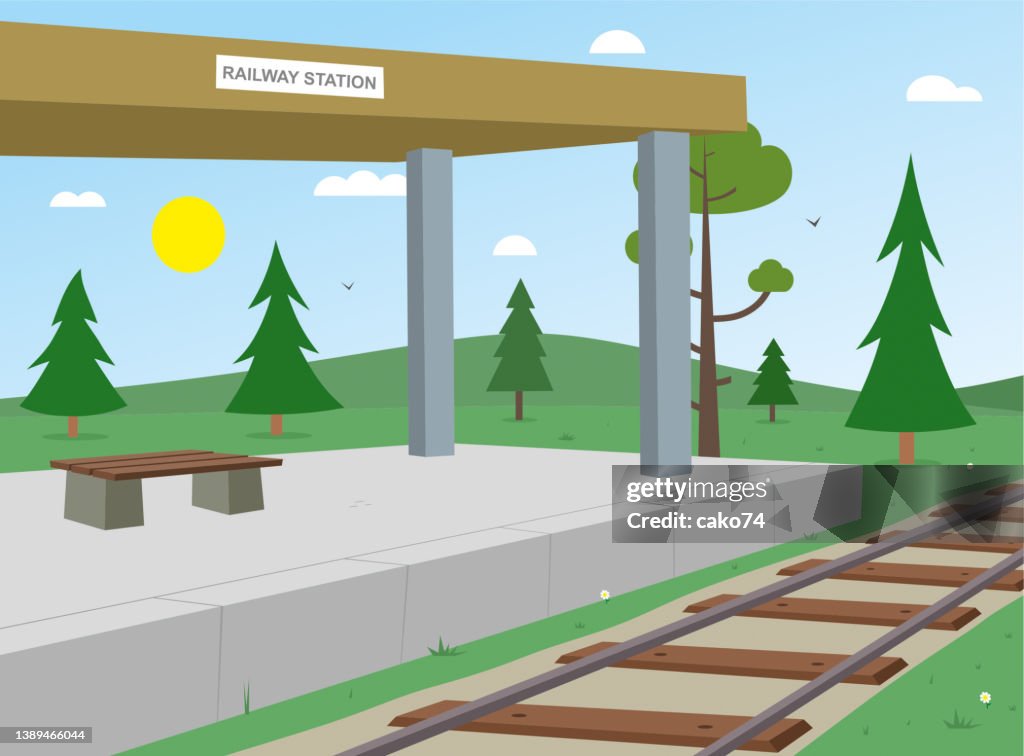 Illustrazione della stazione ferroviaria