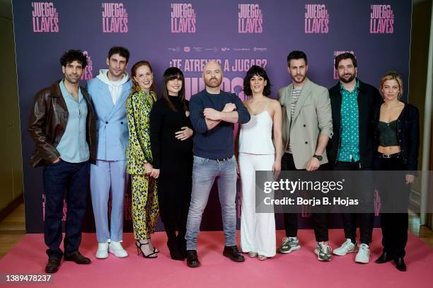 Tamar Novas, Fernando Guallar, Maria Castro, Miren Ibarguren, Vicente Villanueva, Eva Ugarte, Dani Tatay, Ricard Ferre and Justina Bustos attend to...