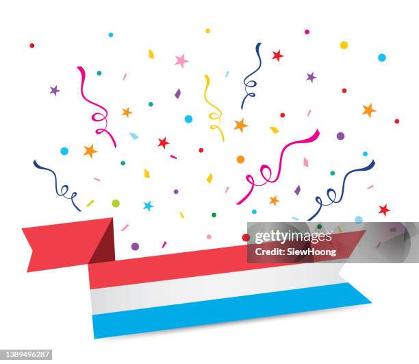 celebration banner - national day in luxembourg stock illustrations