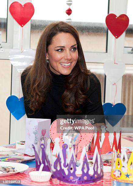 Catherine, Duchess of Cambridge visits Alder Hey Children's Hospital on February 14, 2012 in Liverpool, England. The Duchess of Cambridge is in...