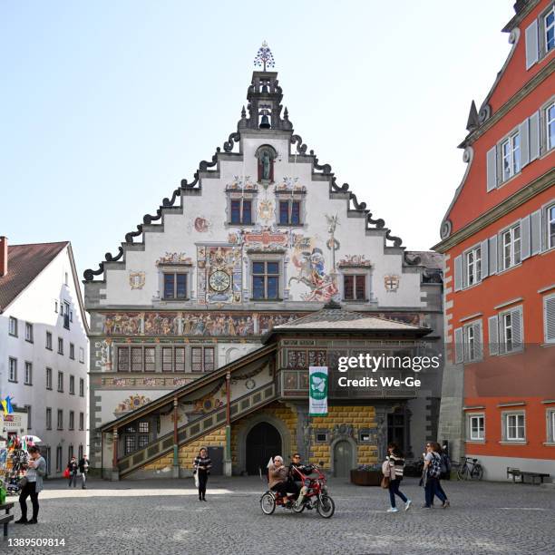 old town hall of lindau, lake constance - century of progress exhibition stock pictures, royalty-free photos & images