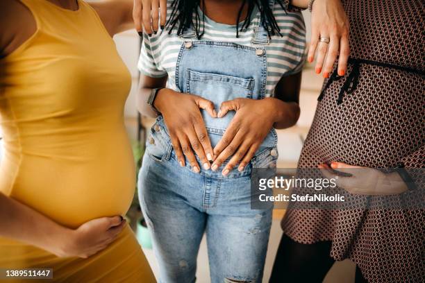 women enjoy pregnancy - maternity wear 個照片及圖片檔