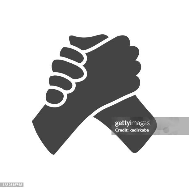 handshake icon, handgezeichnetes doodle design - respekt stock-grafiken, -clipart, -cartoons und -symbole