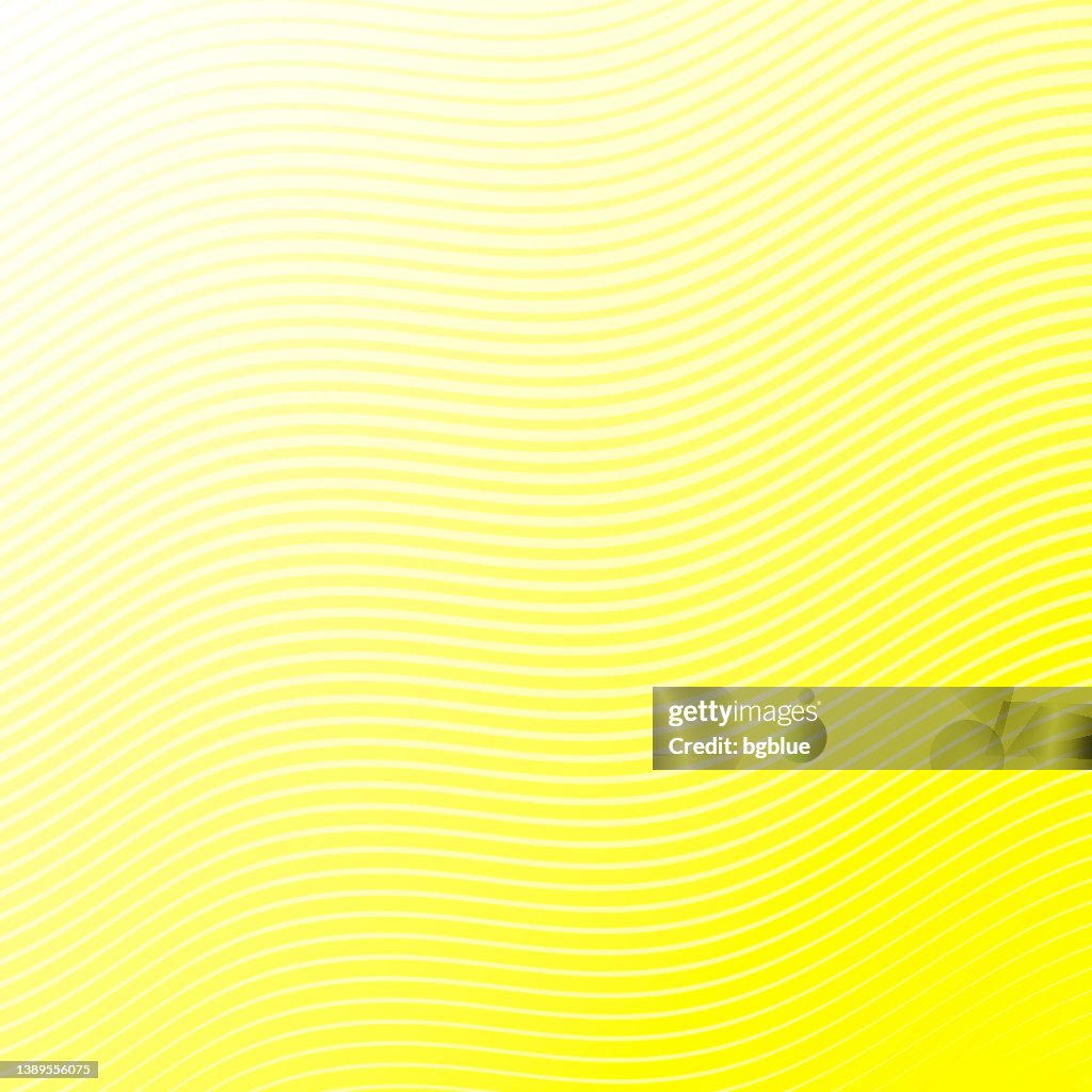 Trendy geometric design - Yellow abstract background