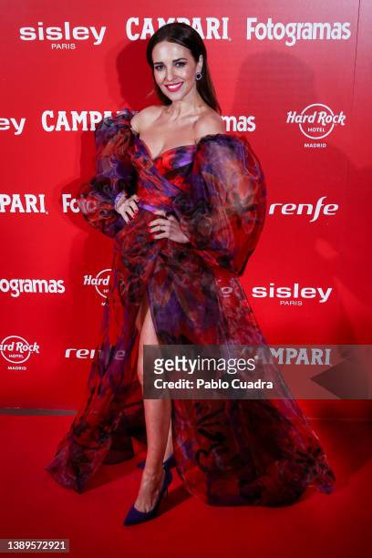 Actress Paula Echevarria attends the 'Fotogramas de Plata' awards at Joy Eslava Club on April 04, 2022 in Madrid, Spain.