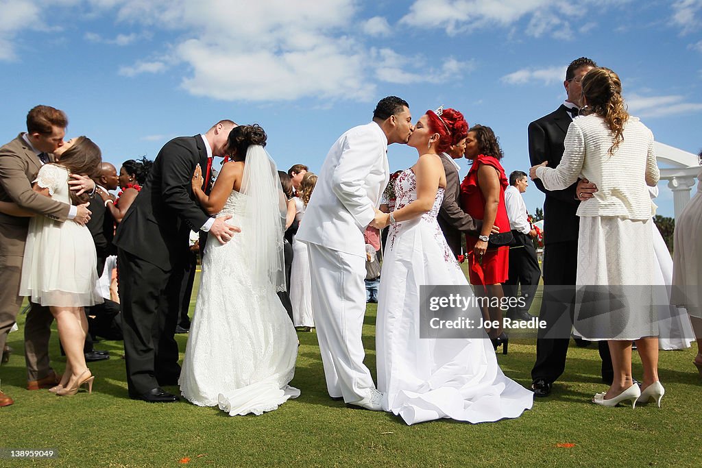 Group Wedding Held On Valentine's Day In West Palm Beach, Florida