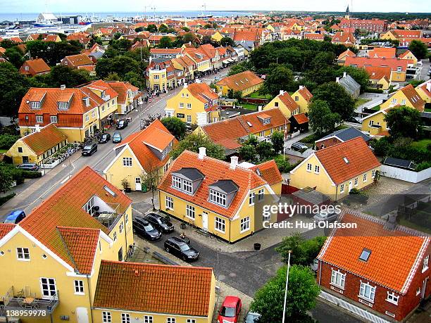 aerial view of skagen - jutland ストックフォトと画像