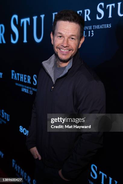 Mark Wahlberg attends a Helena special screening of FATHER STU at Cinemark Theatre on April 04, 2022 in Helena, Montana.