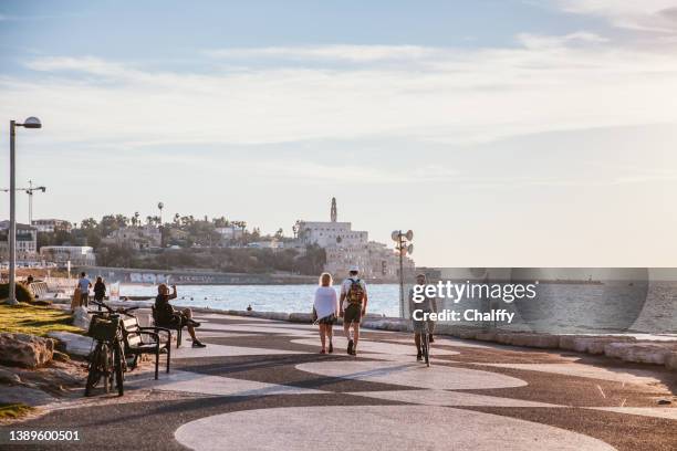 life in tel aviv - israel travel stock pictures, royalty-free photos & images