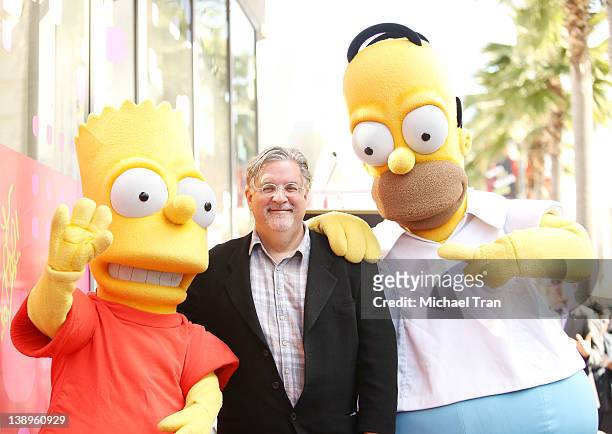 Matt Groening attends the ceremony honoring him with a Star on The Hollywood Walk of Fame on February 14, 2012 in Hollywood, California.