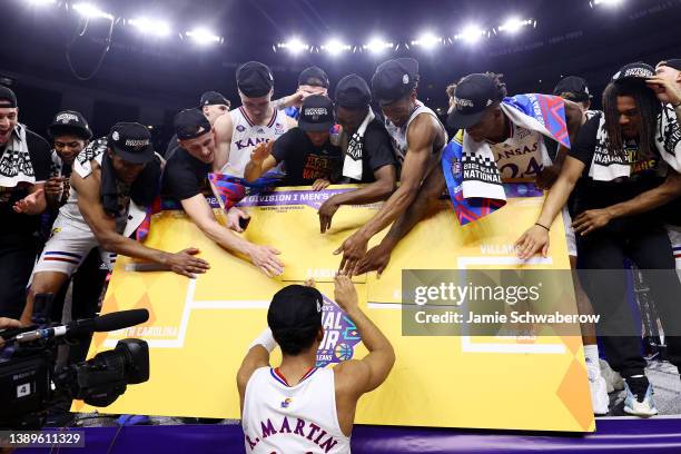 The Kansas Jayhawks put their name on the bracket after defeating the North Carolina Tar Heels to win the 2022 NCAA Men's Basketball Tournament...