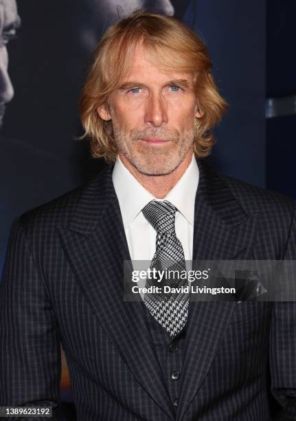 Michael Bay attends the Los Angeles premiere of "Ambulance" at the Academy Museum of Motion Pictures on April 04, 2022 in Los Angeles, California.