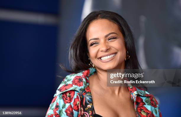 Christina Milian attends the Los Angeles Premiere of "Ambulance" at Academy Museum of Motion Pictures on April 04, 2022 in Los Angeles, California.